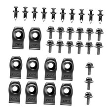 35PCS Engine Under Cover Splash Shield Guard Body Bolts Screws, Car Front
