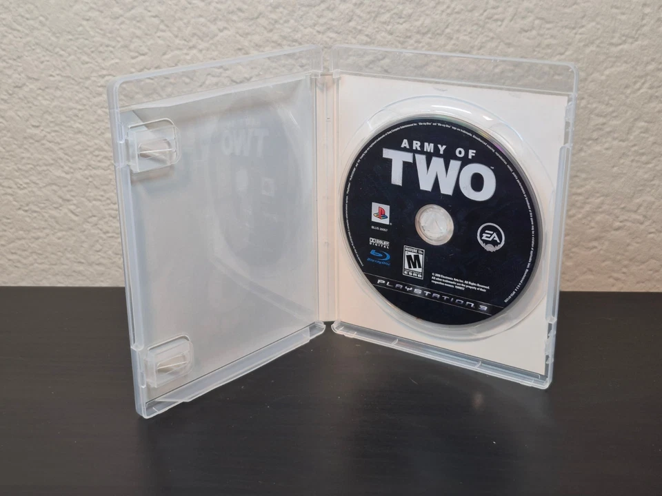 PS3 Army of Two Game 2008 CIB No Manual Near Mint Disc EA Shooter - Image 2 of 3