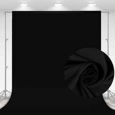 Aimosen 10 X 7 FT Black Backdrop Background for Photography, High Density Polyes