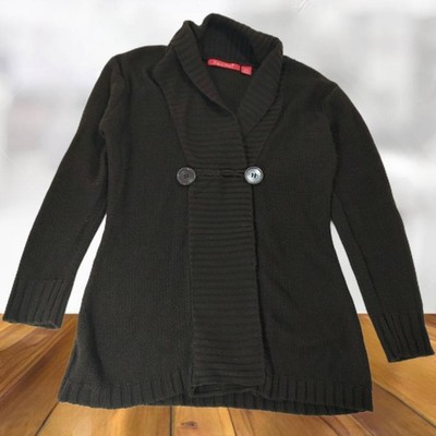 Zoey & Beth Dunkel Brauner Strick Pullover Damen Größe Mittle 