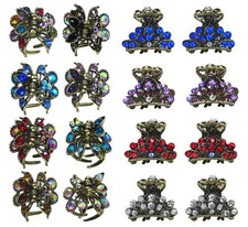 16 Pc Set, 16 Count Mini Claw Clips 2 Styles Hair Styling for Women Girls 6d1-16