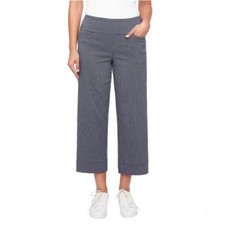 S.C.  CO. Women's Wide Leg Crop Pant Navy, Large 