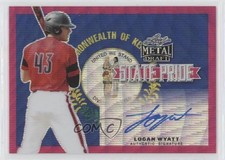 2019 Leaf Metal Draft State Pride Pink Wave 1/10 Logan Wyatt #SP-LW1 Auto 0b0