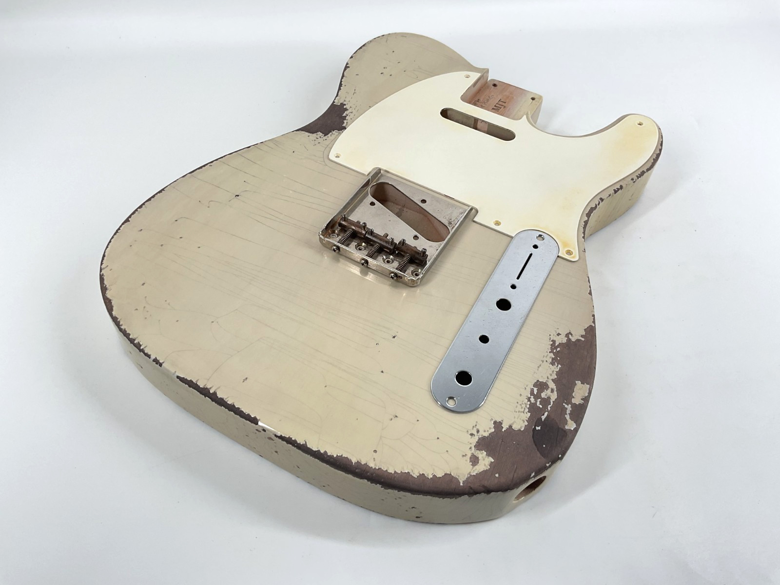MJT OfficialCustom Vintage Aged Nitro Guitar Body Mark Jenny VTT 1pc Alder Blond