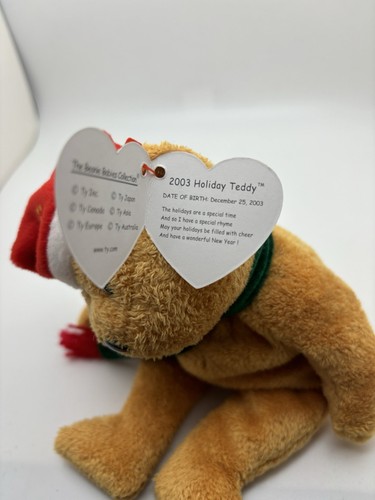 TY Beanie Baby - 2003 HOLIDAY TEDDY (9 inch) - Picture 2 of 3