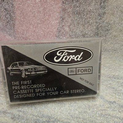 vintage 1985 Ford audio system demonstration cassette tape designed to test car