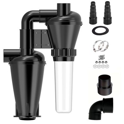 Double Filtration - Cyclone Dust Collector, OD2'' DIY Turbocharged Woodworkin...