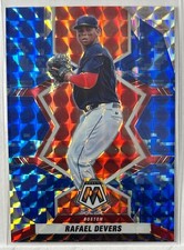2022 Panini Mosaic #2 Rafael Devers Blue Camo Mosaic Boston Red Sox