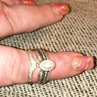 10k Yellow Gold Round White Diamond Engagement & Wedding Ring Set Size 8 — photo 6