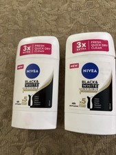 Nivea Black  White Invisible deodorant 50 ml 2 Units. Total 100ml