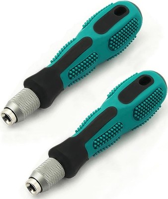 Bit Driver Handle2 Pieces 1/4 inch Hex Quick Release Change Handle6.35mm Hex