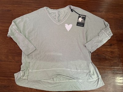 GOOD HYOUMAN The Carrie - Distressed Heart - Pistachio Womens Large BNWT 