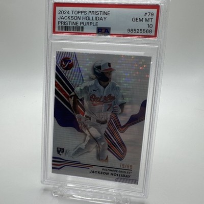 2024 Topps Pristine Jackson Holliday Purple Pristine Pulsar Refractor /99 (RC)