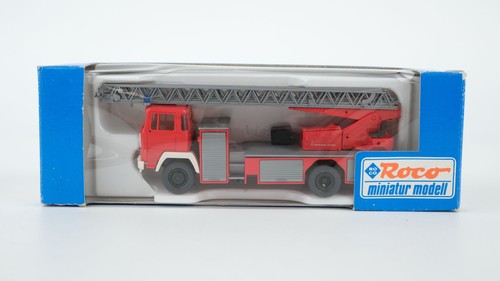 Roco H0 1368 Magirus DLK 23/12 escalera giratoria con cesta | Condition: Gebraucht