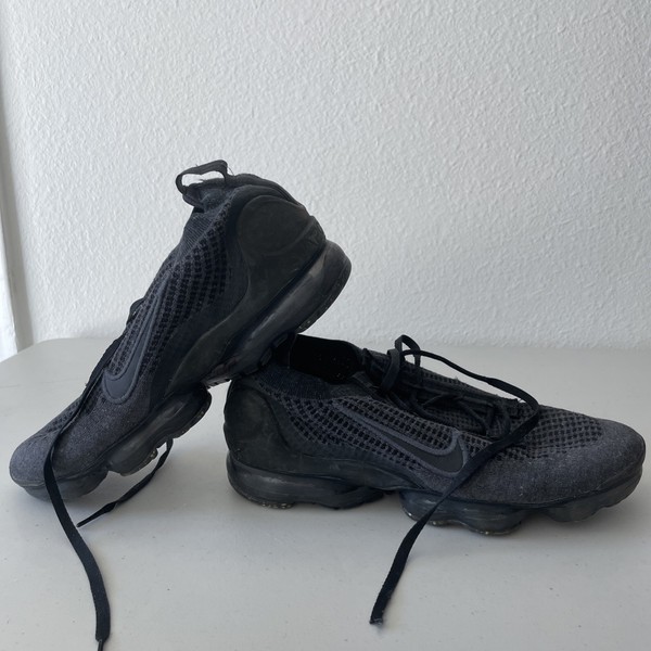 Nike Air VaporMax FK Flyknit Negro Usados Zapatos para Correr Hombre 8.5 3
