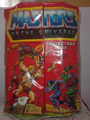 He Man MOTU vntg 1984 Masters of the Universe Collectors case 1 tray AS IS 40700