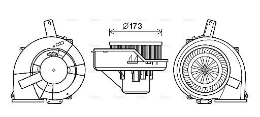 ST8047 AVA Blower FIT SEAT CORDOBA (2003) 1.9 SDI
