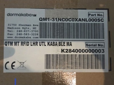 dormakaba Saflok Quantum MT RFID BLE Hotel Mortise Lock Left Hand Regular New