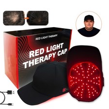 LED Red Light Therapy Cap Infrared Light Hair Regrowth Hat Hair Loss Treatment
