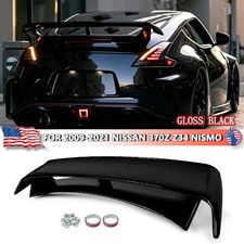 For Nissan 370z Z34 Coupe 2009-2021 N Style Gloss Black Rear Trunk Spoiler Wing