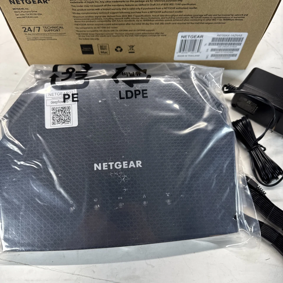 NETGEAR R6700AX WiFi 6 Router AX1800 Dual Band Wireless Up to 1.8Gbps 4-Stream - Image 3 of 4