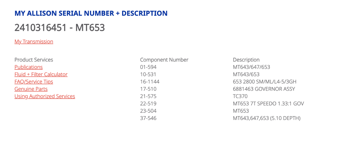 MT65Allison MT653 Transmission For Sale, MT643, AUTOMATIC