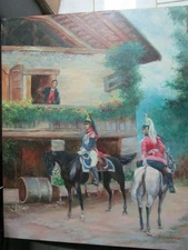 Oil Painting By E. Bonington Impressionist Style On Canvas 