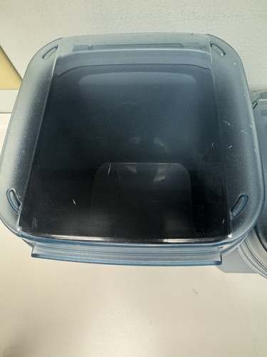 Vintage Tupperware Modular Mates, blau, 3er Set - Bild 3 von 6
