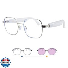 GenXenon Smart Glasses for Women, Blue Light Filtering / UV400 Po