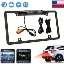 License Plate Frame Rear View Backup Camera IR LED Night Vision Reversing Camera