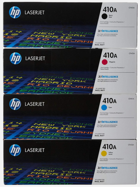 Genuine HP 410A Toner Set CF410A CF411A CF412A CF413A M452dw MFP M477fdw