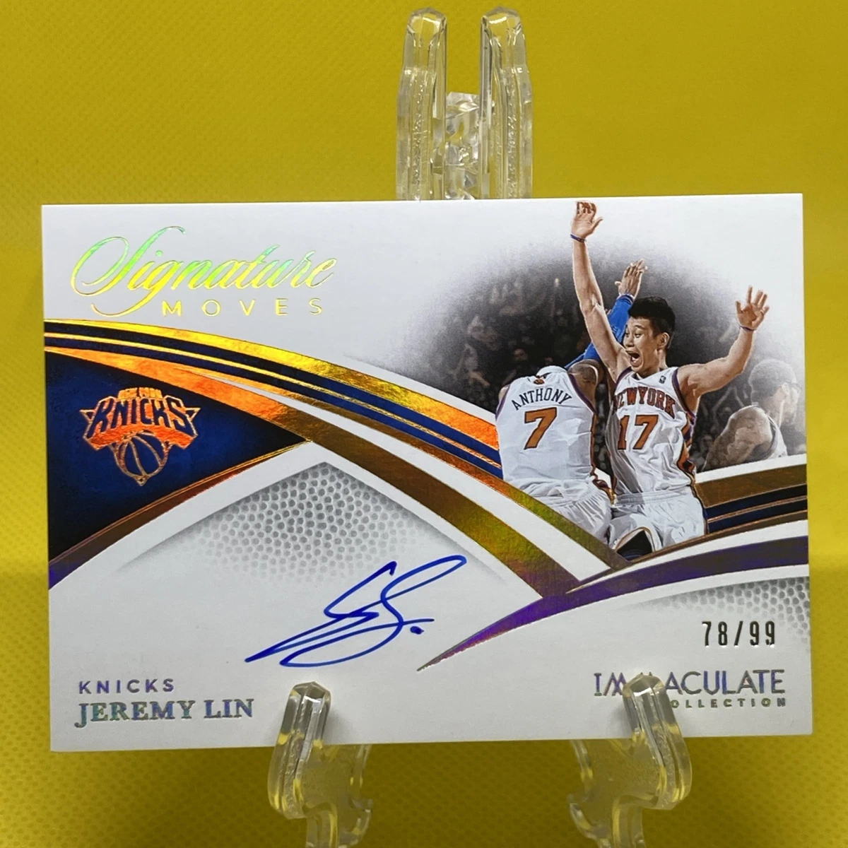 Jeremy Lin New York Knicks Basketball Autographed Sports Trading