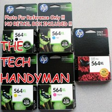 5-PACK HP 564XL BLACK COLOR PHOTO INK NO RETAIL BOX PHOTOSMART 7510 7515