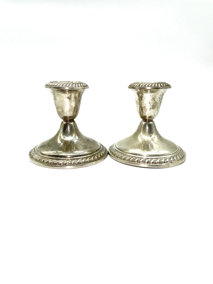 Alvin Antique US Sterling Silver Candlesticks & Candelabras for