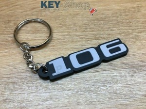 Key Holder Keychain Keyring Pvc Peugeot 106 Ph1 Logo Monogram Ebay