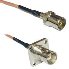 RG316 DVB TV Pal Male to BNC Flange Female RF Cable Rapid-SHIP LOT