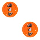 Dirt Defender 15 x 8 Gen II Solid Wheel Covers Mud Covers Neon Orange 2 Pack