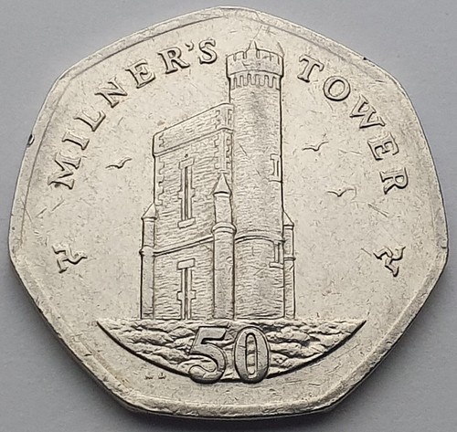 Isle of Man Milner's Tower 50p Münze - zirkuliert - Bild 38 von 41
