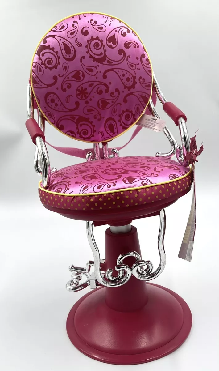 Our Generation Salon Hair Pink Barber Chair Fits 18