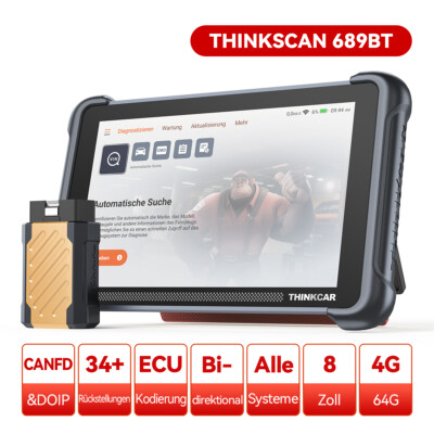 2026 ThinkScan 689BT OBD2 Diagnosegerät ALLE System 34 Reset ECU-Coding KFZ Scan