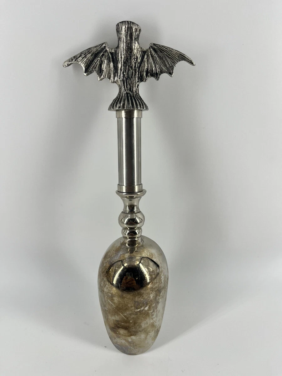 Witch Crafters Silver Tone Metal Bat Ice Scoop 9 Halloween Decor