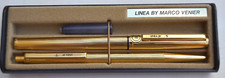 LINEA by MARVO VENIER. stilografica + sfera. ballpoint + fountain. Italcable.