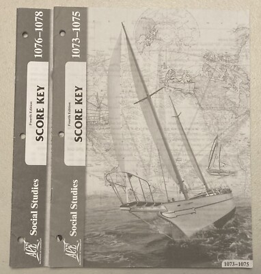 Ace School Of Tomorrow Social Studies Score Keys 1073-1078 / 7th Grade