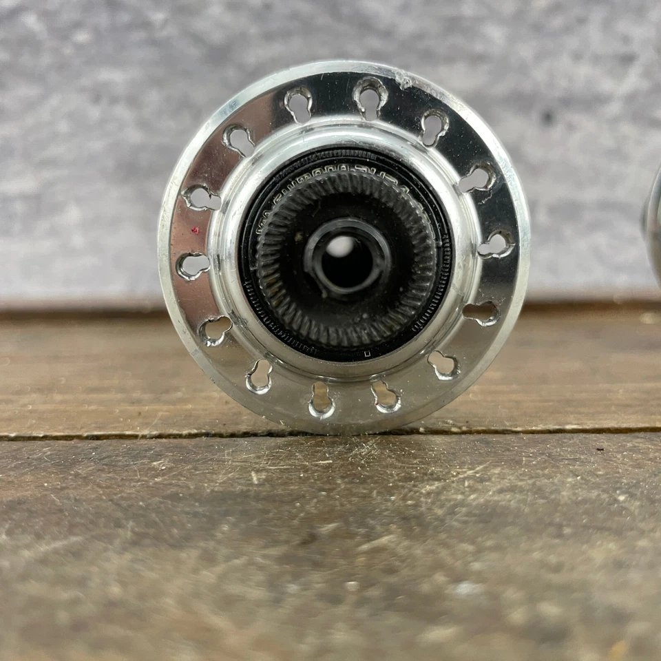 Vintage Shimano Dura Ace Hub Set 28 Hole  QR 28h 7400 126 mm Parts Freewheel - Image 2 of 4