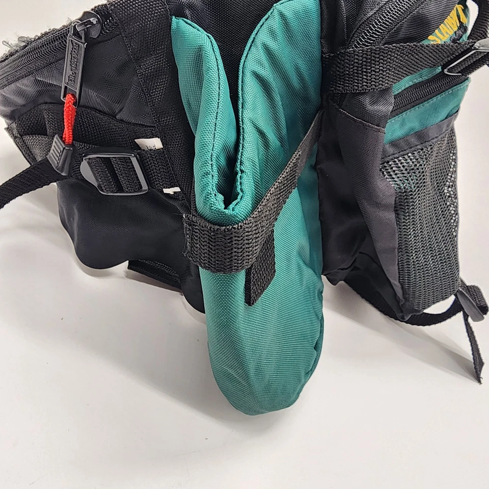 Винтажный Stansport Fanny упаковка 2 бутылки перевозчик зеленый туризм кемпинг снаряжение - Изображение 3 из 4