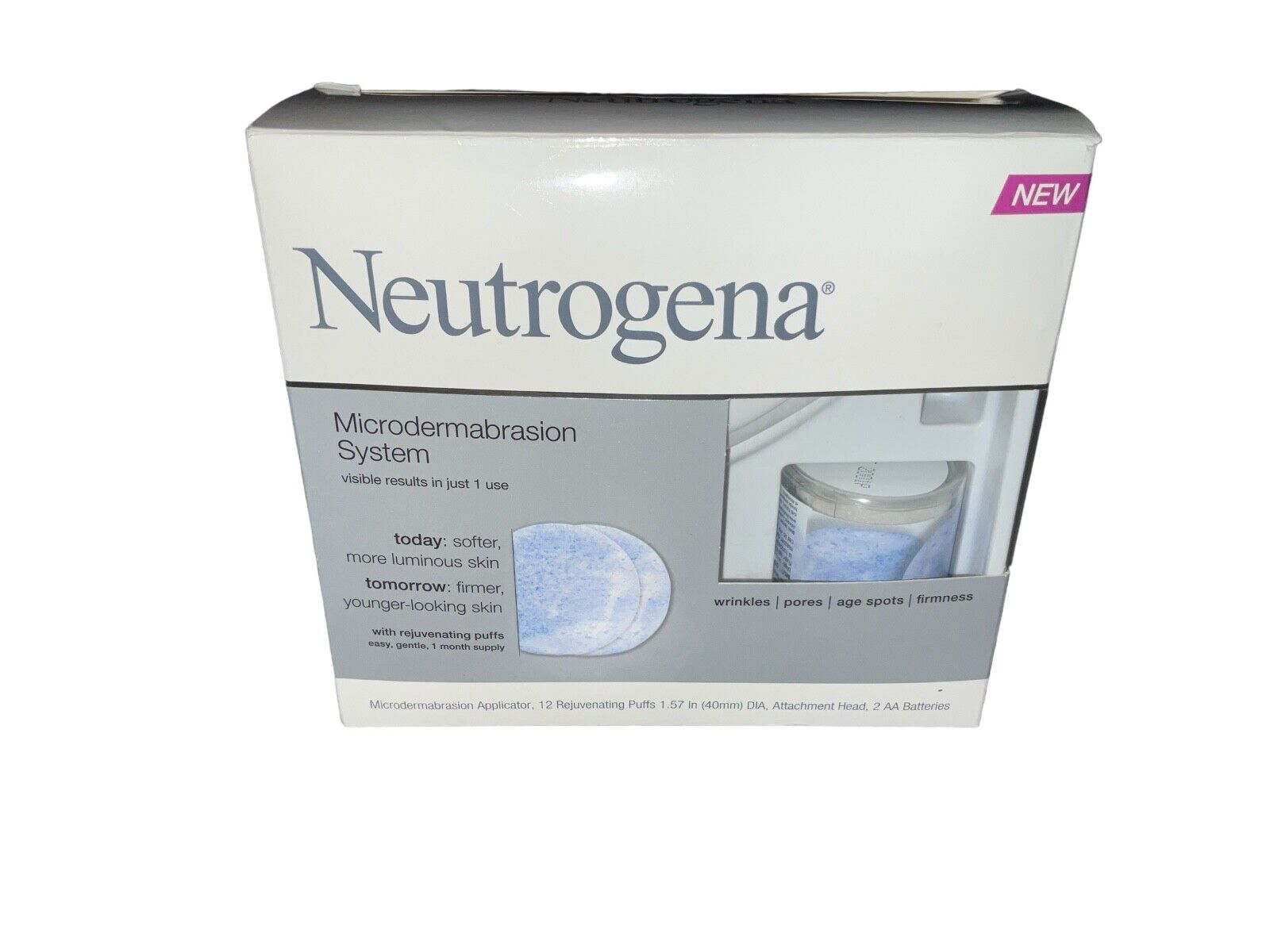 1 Neutrogena Microdermabrasion System 12 Puff Refills Included