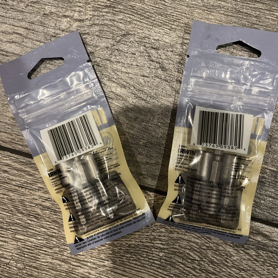 Lot Of (2)  3-pc Irwin 8mm Magnetic Nutsetters #3051020 - 1-7/8" Long, Hex Shank - Image 2 of 2