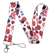 Berry Berries Strawberry Strawberries Blueberry Blueberries Raspberry Lanyard