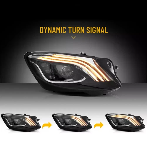 Pair Full LED Headlight Assembly For 2013-2017 Mercedes Benz W222 S-Class S550 - Picture 4 of 12
