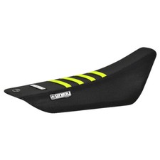 2010-2020 Cobra Cx 50 King Seat Cover All Black  Neon Yellow Ribs 195